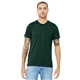 aerial view a emerald triblend bella+canvas (r) unisex triblend short sleeve tee, image 1 of 6