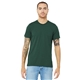 aerial view a solid forest triblend bella+canvas (r) unisex triblend short sleeve tee, image 1 of 6