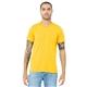 aerial view a yellow gold triblend bella+canvas (r) unisex triblend short sleeve tee, image 1 of 6
