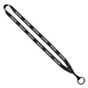 aerial view a black economy lanyard - 1/2 - metal split ring, image 1 of 2