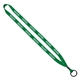 aerial view a grass green economy lanyard - 1/2 - metal split ring, image 1 of 2