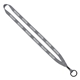 aerial view a gray economy lanyard - 1/2 - metal split ring, image 1 of 2