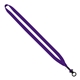 aerial view a purple 1/2 polyester lanyard with plastic o - ring, image 1 of 2