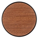 aerial view a wood tone timber wireless charging pad, image 1 of 7