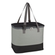 aerial view a gray with black 600d polyester alfresco cooler bag, image 1 of 2