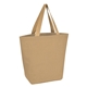 aerial view a natural marketplace jute tote bag, image 1 of 3