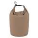 aerial view a beige promotional heathered waterproof dry bag - bulk, image 1 of 2