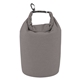 aerial view a gray promotional heathered waterproof dry bag - bulk, image 1 of 2
