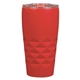 aerial view a red 16 oz mahala double walled tumbler, image 1 of 2