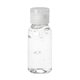 aerial view a clear bottle 1 oz clear sanitizer in round bottle, image 1 of 2