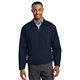 aerial view a navy red kap(r) slash pocket jacket, image 1 of 6