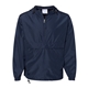 aerial view a navy champion - hooded packable quarter - zip jacket, image 1 of 4