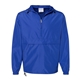 aerial view a royal blue champion - hooded packable quarter - zip jacket, image 1 of 4