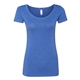 aerial view a vintage royal next level - womens triblend scoop neck t - shirt, image 1 of 3