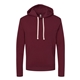 aerial view a maroon next level - unisex santa barbara hoodie sweatshirt, image 1 of 3