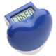aerial view a blue healthy heart step pedometer, image 1 of 2