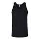 aerial view a black american apparel - unisex fine jersey tank (usa) - colors, image 1 of 5