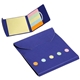 aerial view a blue square deal sticky note wallet, image 1 of 2