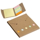aerial view a brown square deal sticky note wallet, image 1 of 2