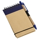 aerial view a blue think green recycled notepad pen, image 1 of 2