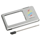 aerial view a silver silver thin light - up magnifier, image 1 of 2