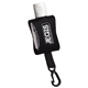 aerial view a black cozy clip 1/2 oz convenient hand sanitizer with multiple color choices, image 1 of 2
