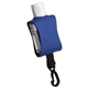 aerial view a royal blue cozy clip 1/2 oz convenient hand sanitizer, image 1 of 2