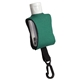 aerial view a emerald green cozy clip 1/2 oz convenient hand sanitizer, image 1 of 2