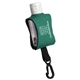 aerial view a emerald green cozy clip 1/2 oz convenient hand sanitizer with multiple color choices, image 1 of 2