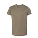 aerial view a olive triblend bella + canvas - youth triblend tee, image 1 of 4