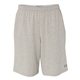 aerial view a oxford grey champion - cotton jersey 9 shorts with pockets, image 1 of 4