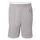 aerial view a oxford grey heather champion - cotton jersey 6 shorts, image 1 of 3