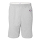 aerial view a silver grey champion - cotton jersey 6 shorts, image 1 of 3