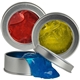 a group of anti - stress putty in tin