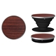 aerial view a rosewood popgrip wood phone grip, image 1 of 3