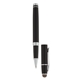 aerial view a black conductor rollerball pen / stylus, image 1 of 3