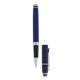 aerial view a blue conductor rollerball pen / stylus, image 1 of 3