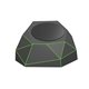 aerial view a green xoopar(r) geo dock charger, image 1 of 3
