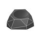 aerial view a white xoopar(r) geo dock charger, image 1 of 4