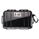 aerial view a black pelican(tm) 1050 micro case - solid lid, image 1 of 6