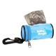a light blue dirty diaper bag dispenser