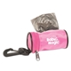 aerial view a pink dirty diaper bag dispenser, image 1 of 2