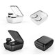 2 in 1 Flat cover case TWS (True Wireless Stereo) bluetooth earbuds