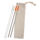 2- Pack Stainless Straw Kit With Cotton Pouch