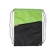 2- Tone Zippered Drawstring Backpack - 13 x 16.75