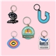 2 x 2 diestruck soft enamel keychain