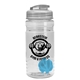 20 oz Clear Groove Shaker Bottle With USA Flip Lid