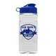 20 oz Clear Sports Bottle With Flip Top Lid