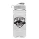 20 oz Clear Sports Bottle With Flip Top Lid