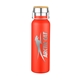20 oz Double Wall Stainless Steel White Water Bottle